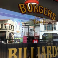 Photo taken at Jake&amp;#39;s Burgers &amp;amp; Billiards by Kokopuff on 8/22/2012
