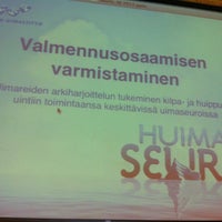 Photo taken at Mäkelänrinteen lukio by Jari R. on 7/6/2012