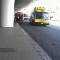 Photo taken at LAX Shuttle Stop - T7 by 🎀 on 3/26/2012