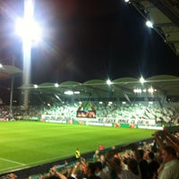Photo taken at Gerhard Hanappi Stadium by Martin M. on 8/30/2012