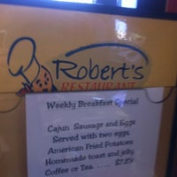 Photo taken at Robert&amp;#39;s Restaurant by Jeremy S. on 4/20/2012