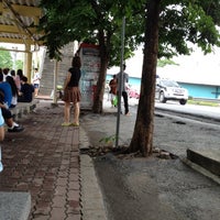 Photo taken at BMTA Bus Stop Opposite Fashion Island by Thita P. on 6/30/2012