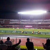 Photo taken at Estadio Morumbi Camarote Placar by Marcio D. on 3/14/2012