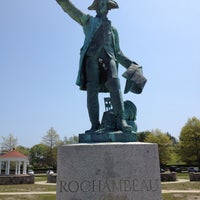 Photo taken at Rochambeau Statue by Eva C. on 5/21/2013