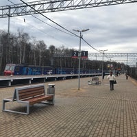 Photo taken at Ж/д платформа «Яуза» by Alexander K. on 4/15/2019
