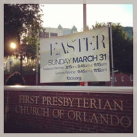 Das Foto wurde bei First Presbyterian Church of Orlando von FirstPres O. am 3/25/2013 aufgenommen