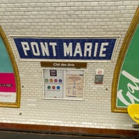 Photo taken at Métro Pont Marie [7] by Janner A. on 9/12/2021