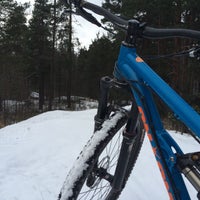 Photo taken at Keskuspuisto MTB Trails by Petteri K. on 12/22/2014