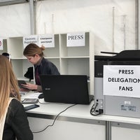 Photo taken at Eurovision Press Center by Ivan I. on 5/10/2017