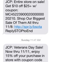 Jcpenney veterans day coupon