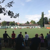 Photo taken at Liesingbachstadion by Heiko E. on 6/29/2013