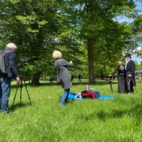 Photo taken at Clara-Zetkin-Park by Katharina E. on 5/21/2021