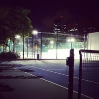 Photo taken at Tennis Courts @ The Interlace by Andrey M. on 3/27/2015