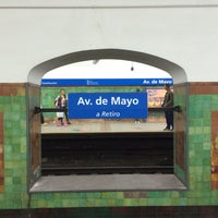 Photo taken at Estación Avenida de Mayo [Línea C] by Juan C. on 4/2/2016