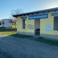 Photo taken at Železniční zastávka Hovorčovice by Lucie K. on 3/30/2021