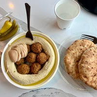 Photo taken at Aviv Hummus Bar by Moheet B. on 3/23/2022
