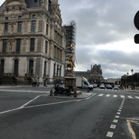 Photo taken at Place des Pyramides by Luciana S. on 1/10/2018