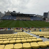 Photo taken at Prince Chichibu Memorial Rugby Stadium by Barry Allen F. on 3/23/2024