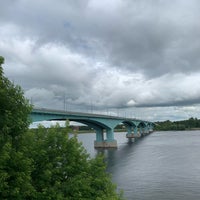 Photo taken at Октябрьский мост by Lidia M. on 7/17/2020