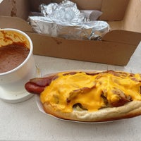Photo taken at Pink&amp;#39;s Hot Dogs by Ren E. on 5/5/2024