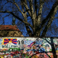 Photo taken at Lennon Wall by Denis S. on 2/27/2017