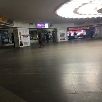Photo taken at Станция метро «Купаловская» by Илья С. on 1/30/2016