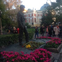 Photo taken at Памятник Вампилову by Ekaterina K. on 9/20/2015