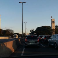 Photo taken at Ponte das Bandeiras by Jeff S. on 8/6/2017