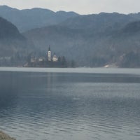 Photo taken at Lake Bled by Murat C. on 1/2/2016