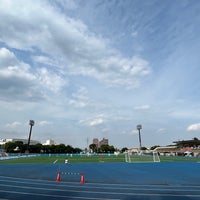 Photo taken at 葛飾区奥戸総合スポーツセンター陸上競技場 by cimmy on 6/24/2023