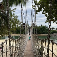 Photo taken at Palawan Beach Rope Bridge by Alan S. on 10/9/2022