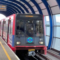 Photo taken at London City Airport DLR Station by Alan S. on 6/29/2022