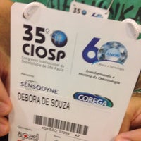 Photo taken at 35º Congresso Internacional de Odontologia de São Paulo CIOSP by Debora S. on 2/2/2017