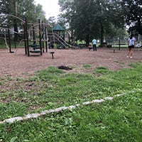 Photo taken at Memorial Park Playground by Megan C. on 8/26/2018