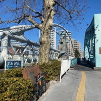 Photo taken at Senju-Ōhashi Bridge by murakami y. on 1/13/2024