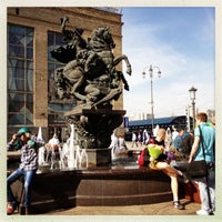 Photo taken at Komsomolskaya Square by I A. on 5/9/2013