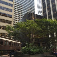 Photo taken at The S. D. Bechtel Plaza by Andrew W. on 8/7/2015