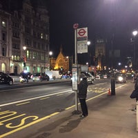 Photo taken at Westminster Station Parliament Square Bus Stop by Eric C. on 3/31/2016