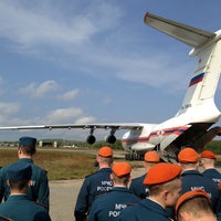 Photo taken at Dzemgi Airport by Александр А. on 9/13/2013