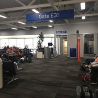 Photo taken at Gate E31 by Karen S. on 3/22/2018