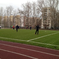 Photo taken at Футбольное поле by Сережа M. on 4/17/2013