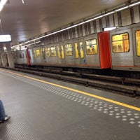 Photo taken at Métro Ligne 2 / Metro Lijn 2 (MIVB / STIB) by Bayens A. on 4/1/2014