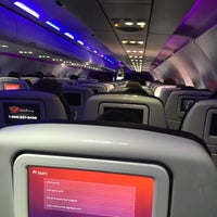 Photo taken at Virgin America Flight 945 by Tiffani L. on 4/6/2016