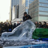 Photo taken at London Ice Sculpting Festival by Yennifer C. on 1/11/2014