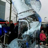 Photo taken at London Ice Sculpting Festival by Yennifer C. on 1/12/2014