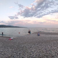 Photo taken at Пляж Гудаута by Екатерина on 8/6/2018