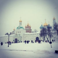Photo taken at The Holy Trinity-St. Sergius Lavra by Василий К. on 1/9/2015