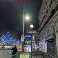 Photo taken at Métro Saint-Germain-des-Prés [4] by Ginger Q. on 12/10/2021