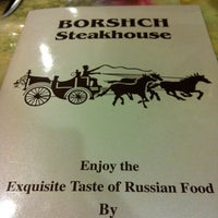 Photo taken at Borshch Steakhouse by Dara C. on 4/8/2013