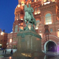 Photo taken at Marshal Zhukov Monument by Иван К. on 5/1/2013